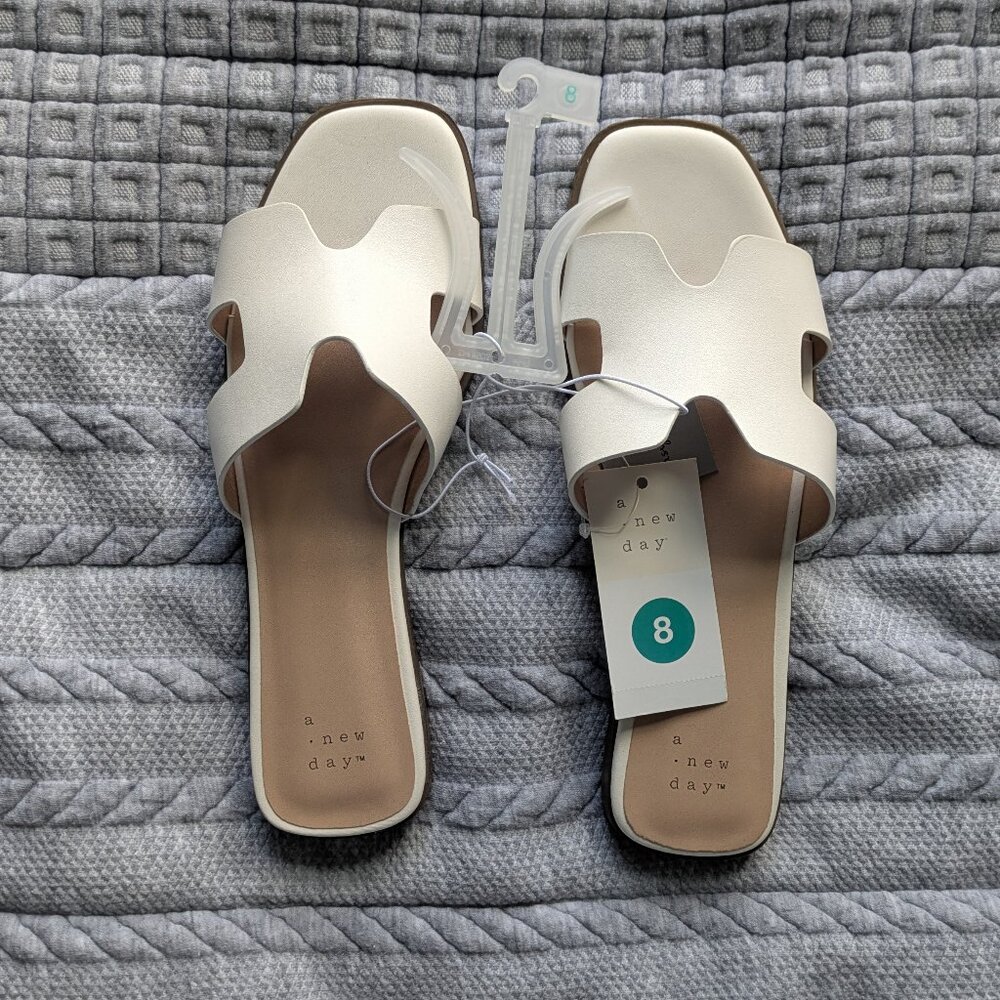 NWT -  A New Day Women's Nina Slide Sandals - Size 8